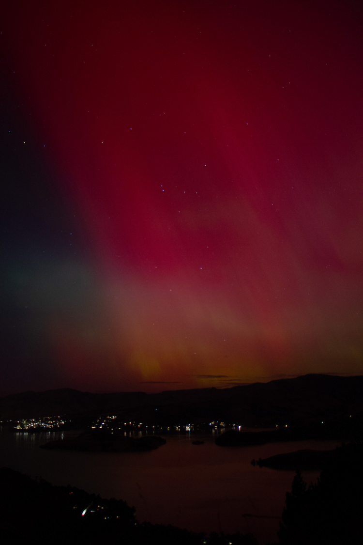 Aurorua over Lyttelton - 2024